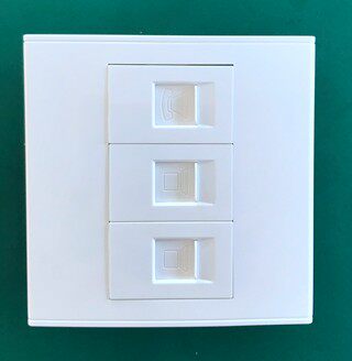 Type 86 2 computers with phone panel Double network cable with voice information wall socket panel broadband information plug