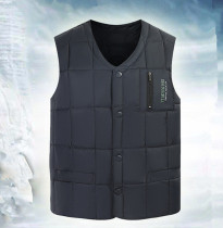 Middle Aged Mens Down Waistcoat Waistcoat Large Yard Shoulder Thickening Warm Waistcoat Liner Underwear Seniors Dads