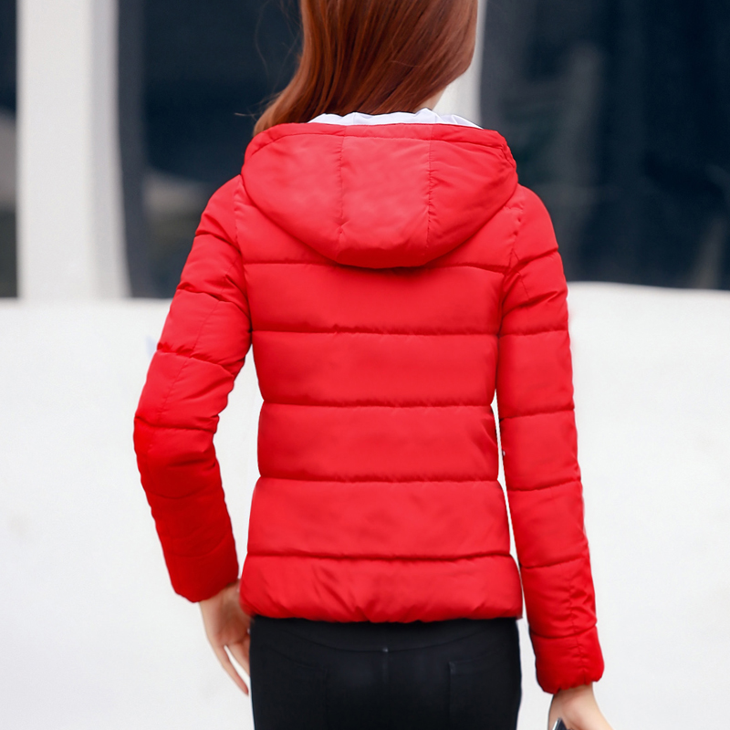 2019 sinh viên mới nhỏ bông len dày áo khoác mùa đông bông quần áo của phụ nữ ngắn Hàn Quốc phiên bản của cơ thể gắn trên xuống quần áo bông