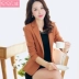2018 mùa thu mới chic phù hợp với nữ dài tay áo giản dị tính Hàn Quốc phiên bản của nhỏ phù hợp với áo khoác ngắn coat Slim thời trang nữ đẹp Business Suit