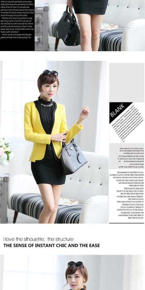2018 thu đông mới áo len ngắn tính khí Slim hit màu len lông ngắn phù hợp với nữ áo khoác dạ nữ ngắn