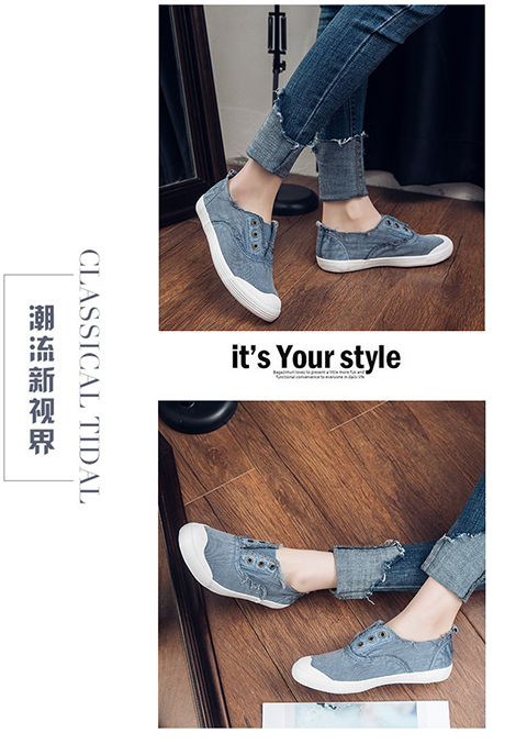 Xuân 2018 xuân hè Giày nữ mới phiên bản Hàn Quốc của giày trắng retro Hồng Kông thoải mái đi giày lười nữ bình thường giầy thể thao nữ
