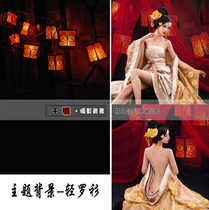 Photo studio plate womens square costume photo theme background sexy ancient style photo photography background cloth light shirt
