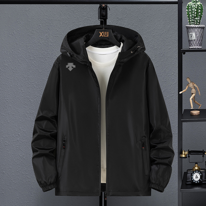 Spring and Autumn New Trendy Brand Men's Jacket, Cool and Stylish Youth Windproof Hooded Jacket, Light Luxury Top for Men