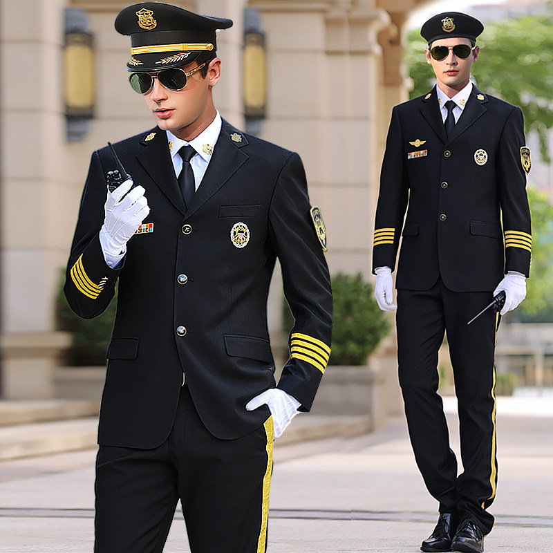 Security Uniform Spring Autumn Protocol Clothing Image Posts Security Properties Hotel Real Estate Security Work Clothes Suit Men