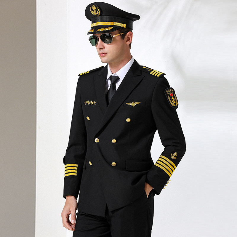 North Eagle Seafarer Uniform Suit Men's Yacht Captain Acting Out Jacket Property Image Post Protocol Suit Suit