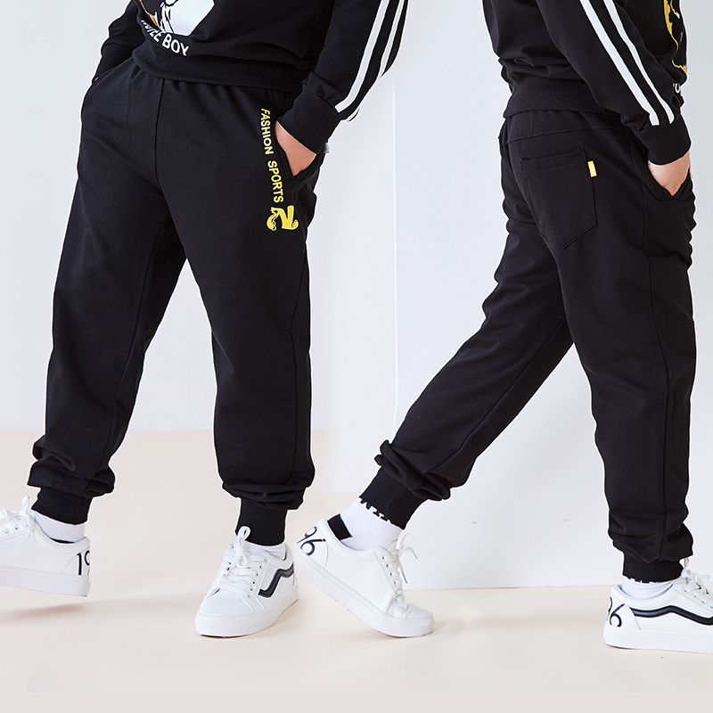 Fat quần cậu bé tenagat mỡ tăng childrens quần mùa xuân và mùa thu trẻ em lớn sweatpants mất quần âu kích thước lớn childrens triều quần áo.