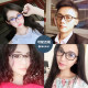 Radiation-proof glasses for men and women color-changing anti-blue light computer goggles fashion flat mirror frame eyes with myopia tide