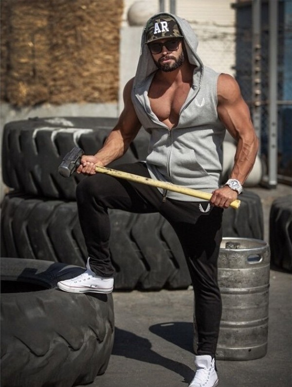 Cơ bắp tập thể dục brothers vest trùm đầu thể thao không tay vest phần mỏng slim vest nam áo khoác thủy triều chop tay áo len ao thun the thao