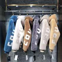 Winter new European and American trend fashion casual handsome Korean version hooded granular velvet really warm casual wool coat men