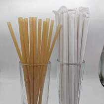 Independent Packaging Degradable Straw Gan Bagasse Straw Natural Wheat Straw Straw Environmentally Friendly Straw Coffee Milk Tea