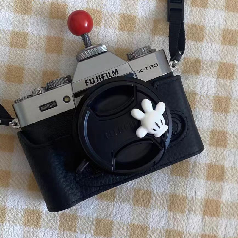 かわいいカメラアクセサリー 装飾カメラレンズカバー 紛失防止ロープ レンズロープ 保護ロープ ホットシューカバー 保護カバー 防塵