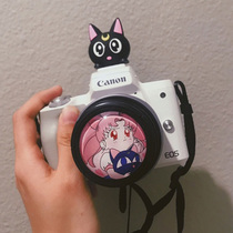 Cute cartoon lens cover hot shoe cover for Sony Fuji Nikon Canon M506400XT30XT200M62