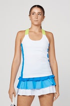 Sofibella Womens New Wave 24 Inch Tennis Tank--2279-NWAF24