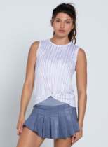 Lucky In Love Womens Mystic Twist Front Tank--CT701-Y97110