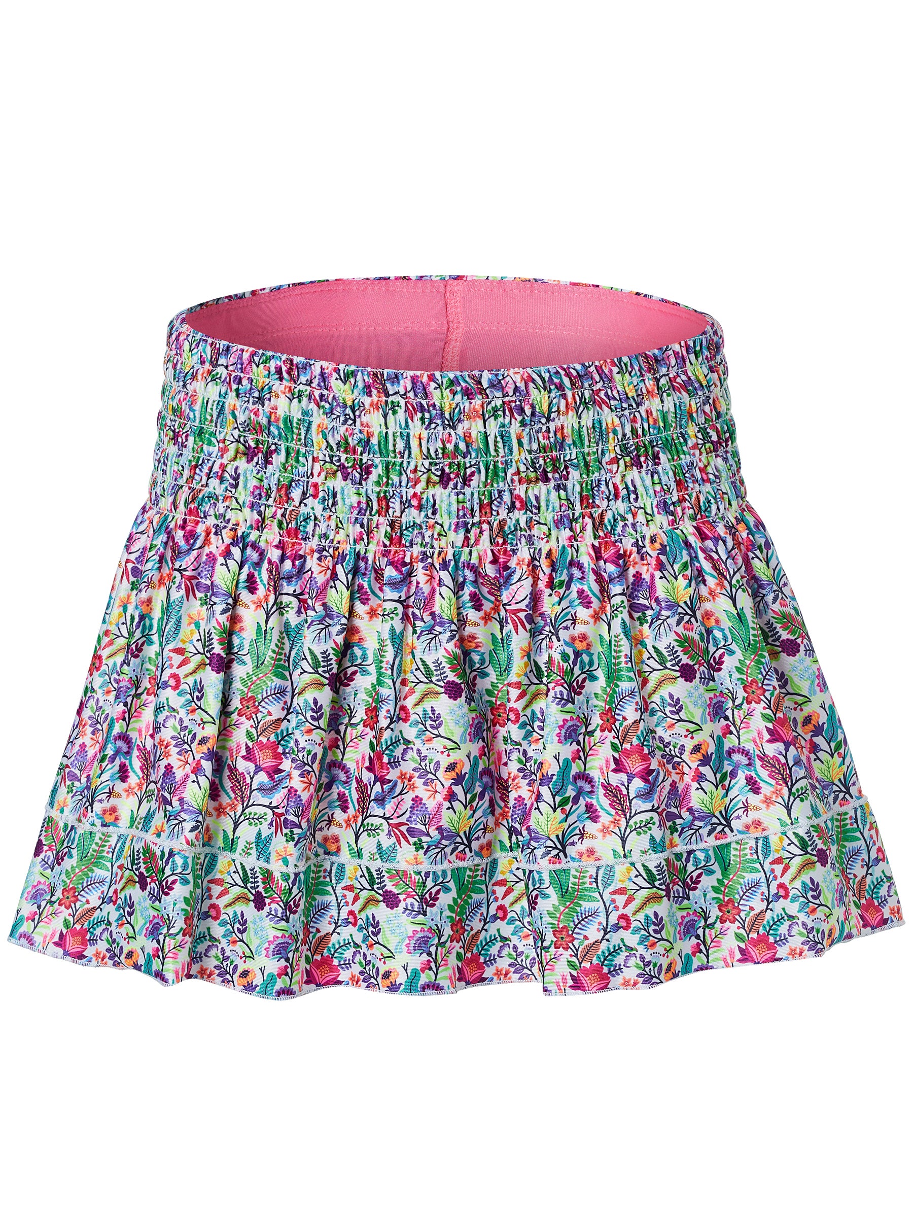 Lucky in Love Girls Novelty Sun Chaser Smocked Skirt