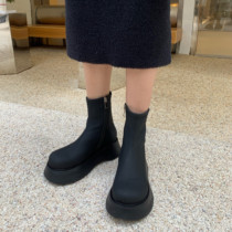 Miss Morning ) retro - old head thin lean boots and high - fired womens shoes and boots