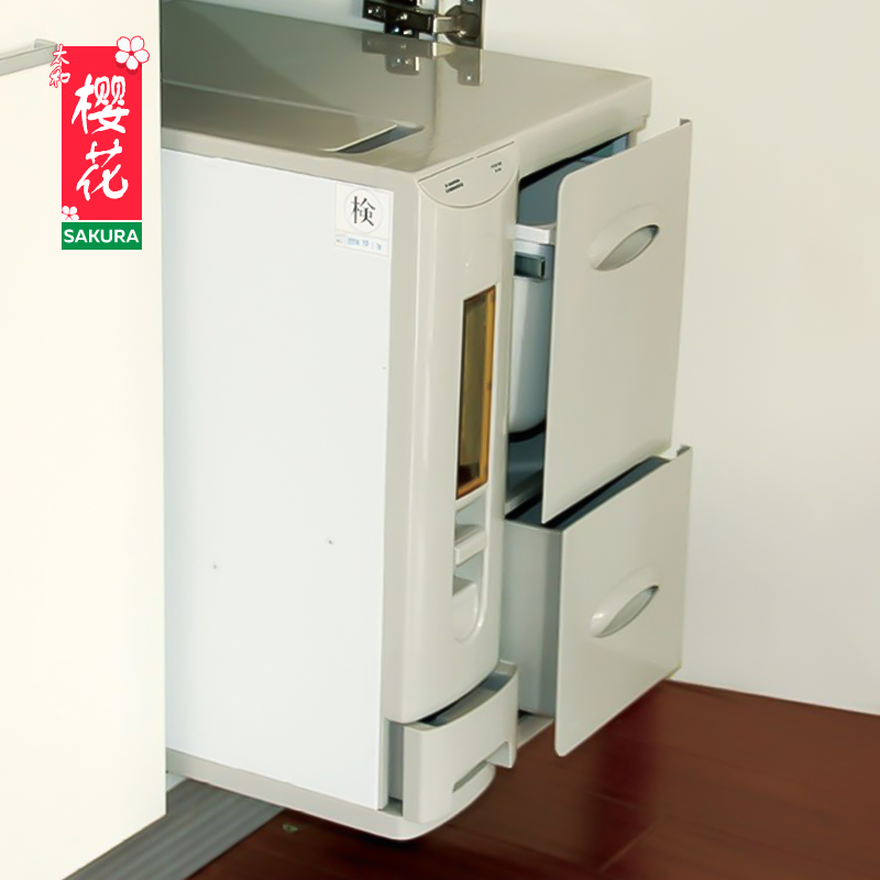 Taihe Sakura kitchen rice bucket Insect-proof rice tank Moth-proof storage box Rice silo surface bucket Damping buffer silent track