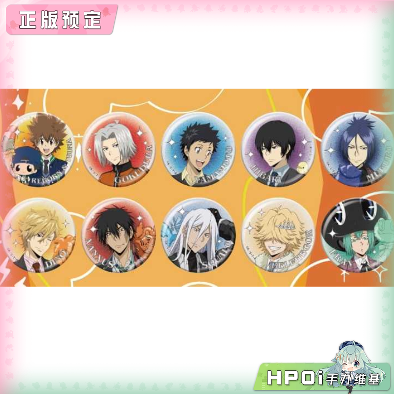 ENSKY 家庭教师HITMAN REBORN 闪 盲盒 徽章 周边