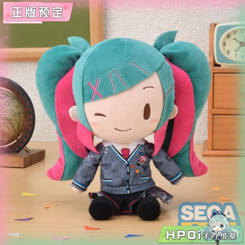 SEGA 世界计划 缤纷舞台 教室世界 初音未来 M 毛绒
