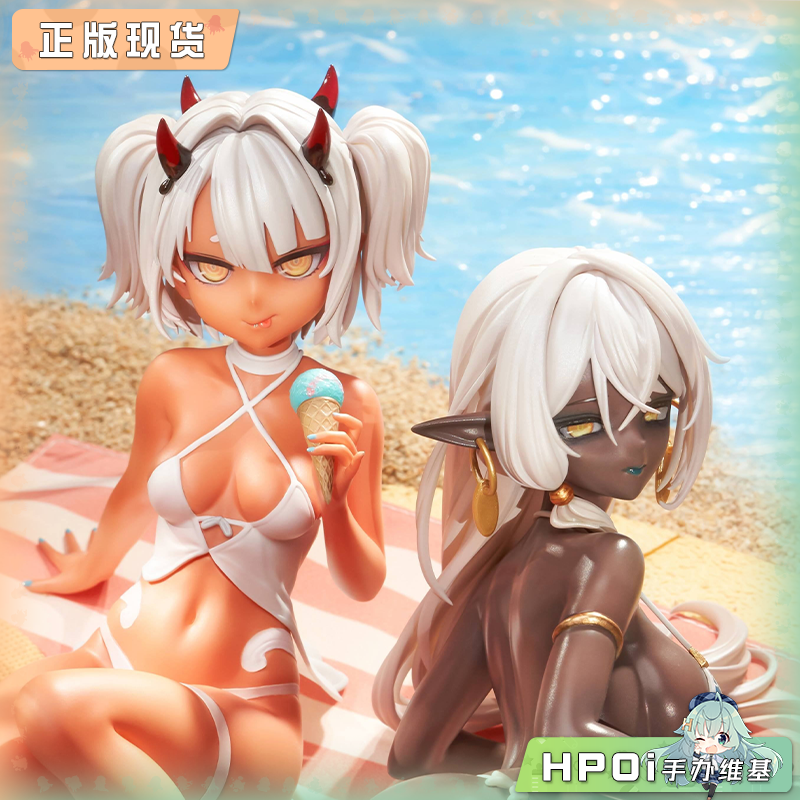 SSR FIGURE 咖啡因酱&暗精灵舞娘 夏日 1/7手办