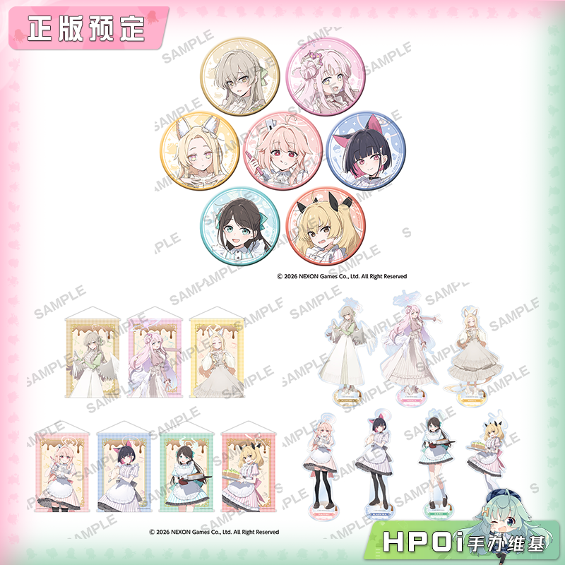 角川 蔚蓝档案 POP UP SHOP 徽章 挂画 立牌 周边