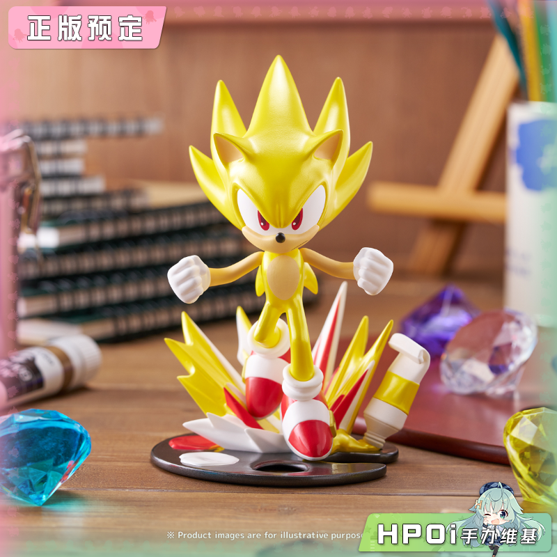 Bushiroad PalVerse 刺猬索尼克 超级索尼克 Q版手办
