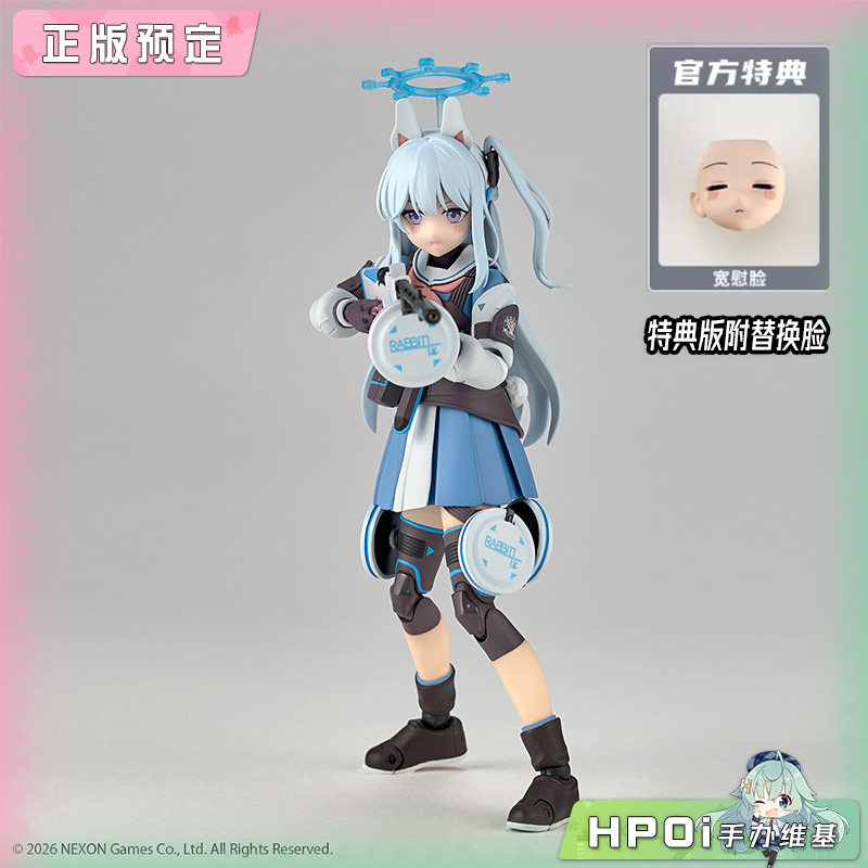 海洋堂 转轮科技 蔚蓝档案 宫子 机娘 可动手办