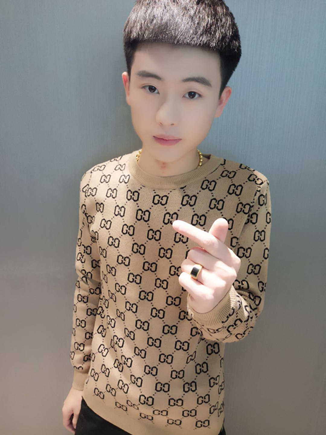 Người đàn ông tay đỏ nhanh tay với tinh thần xã hội anh chàng áo len dài tay phiên bản Hàn Quốc của giới trẻ tự tu mùa thu và áo len mùa đông shop thời trang nam