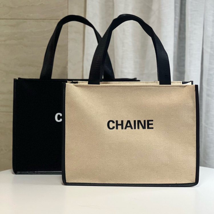 Japanese and Korean Canvas Cosmetic Bag Square Shoulder Tote Bag Zipper Ladies Large-capacity Mommy Simple Storage Bag Backpack