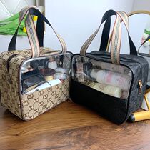 Portable Makeup Bag Translucent Waterproof Business Woman Brief Wash Bag Fitness Travel Bath Large Capacity Containing Bag