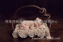 Childrens photography blanket wrapped around 100 days baby photo blankets hand wool - shaped knitted cloth