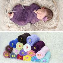 New European and American style childrens photography clothing film studio newborn baby photographs pure cotton elastic wrapped props