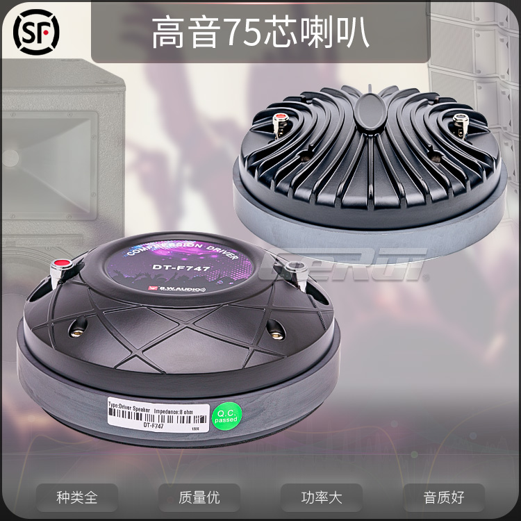 High-quality 75-core tweeter 170 magnetic high-power horn performance single and double 15 wedding titanium film speakers