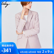 Lily 2020 mùa xuân mới của phụ nữ đi lại Phong cách Một Buckle loose-fitting mỏng phù hợp với áo khoác 2920