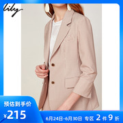 Lily 2019 mùa hè váy phụ nữ mới của khí ngàn chim phong cách eo eo đi làm chuyên nghiệp phù hợp với chiếc váy 119209C2902