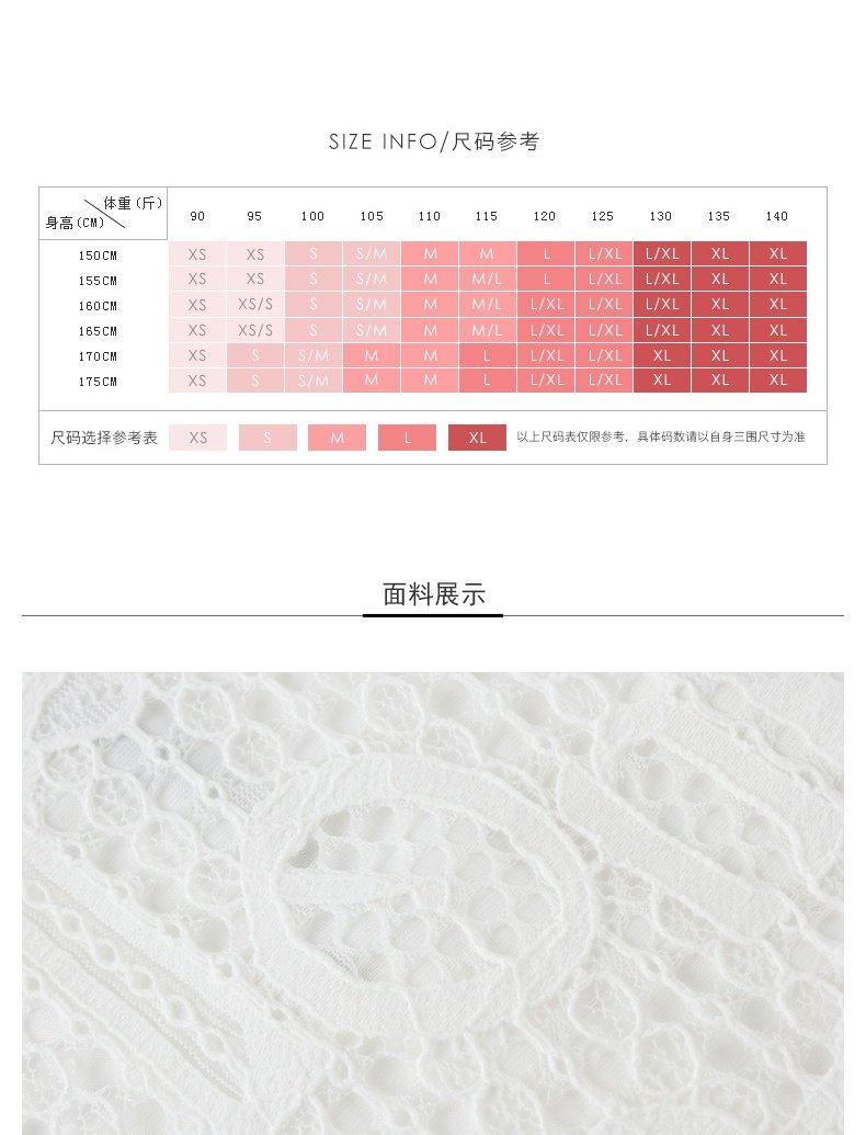 Lily2019 mùa hè mới của phụ nữ ren trắng túi rỗng túi váy hông 119210C6134 - Váy chân váy len bút chì