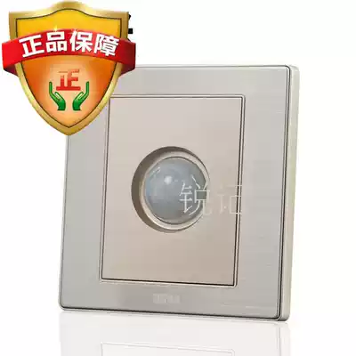 ZTE electric appliance B8 series concealed switch with fire Human induction photosensitive switch metal brushed surface plate