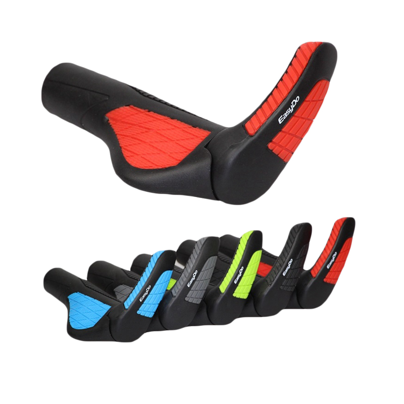 ATXTC mountaineering handlebar sets horns pair of ergonomic rubber meatball handle bike riding gear