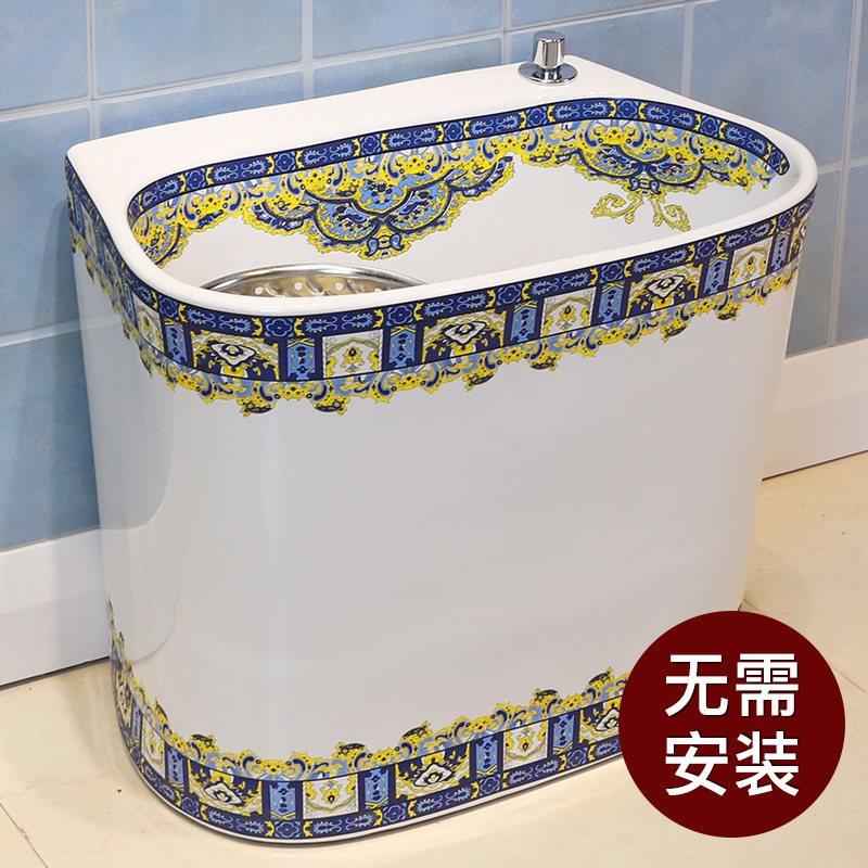 Jingdezhen ceramic ChiShi one mop mop bucket mop pool pool sewage pool under the mop bucket mop pool