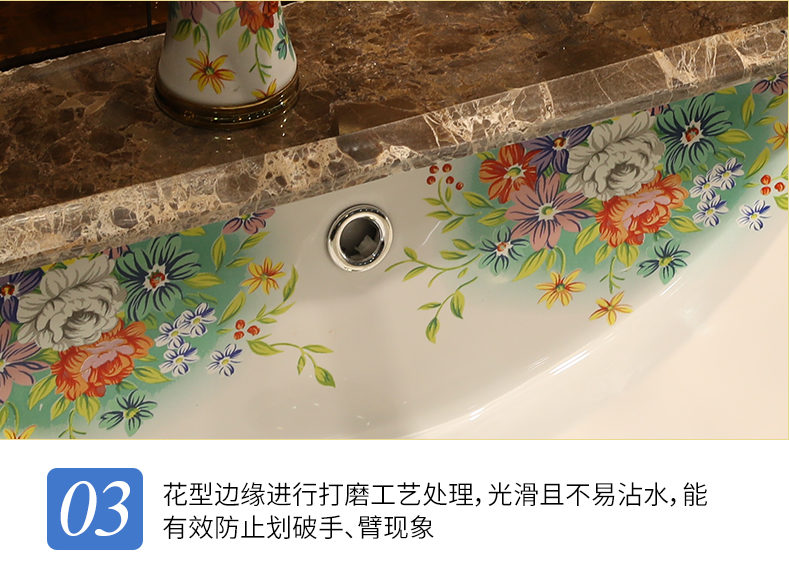 M letters birds undercounter lavabo ceramic, square, rectangular flat embedded basin bathroom sinks basin