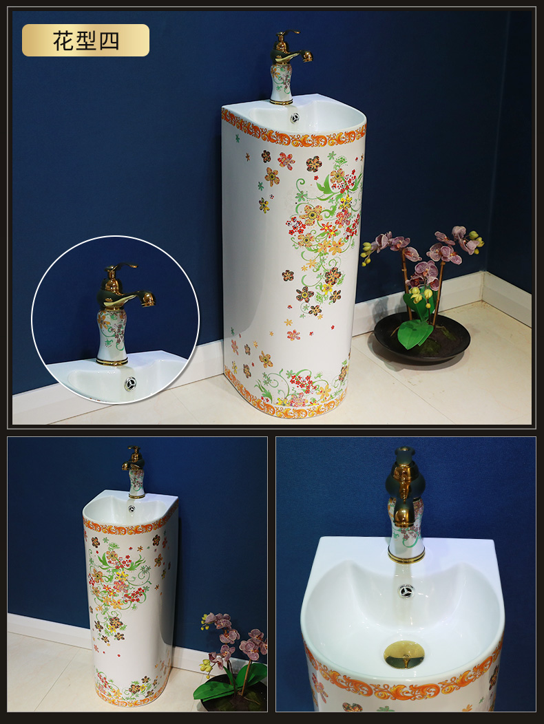 Pillar basin ceramic lavabo balcony is suing toilet lavatory basin sink Pillar landing one column