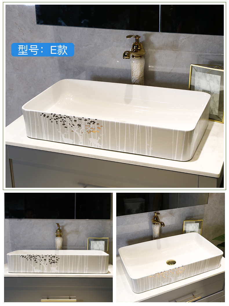 The stage basin sink single household basin basin in northern wind art ceramic lavabo toilet lavatory