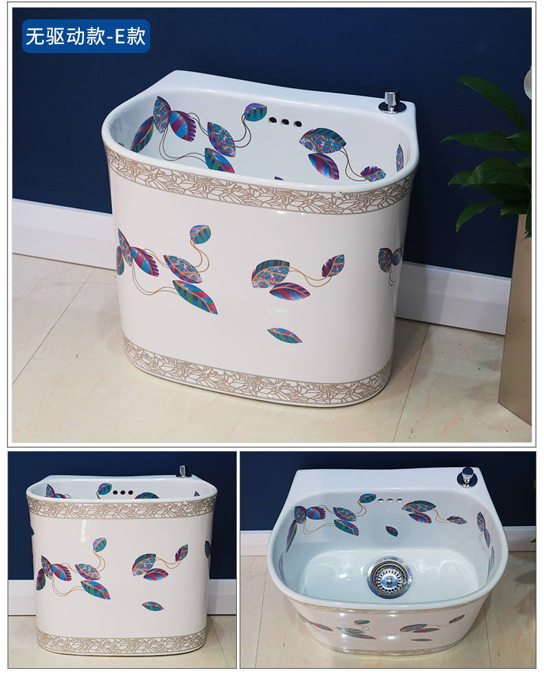 The balcony mop pool ceramic mop pool large mop pool of home use mop pool toilet basin to wash The mop