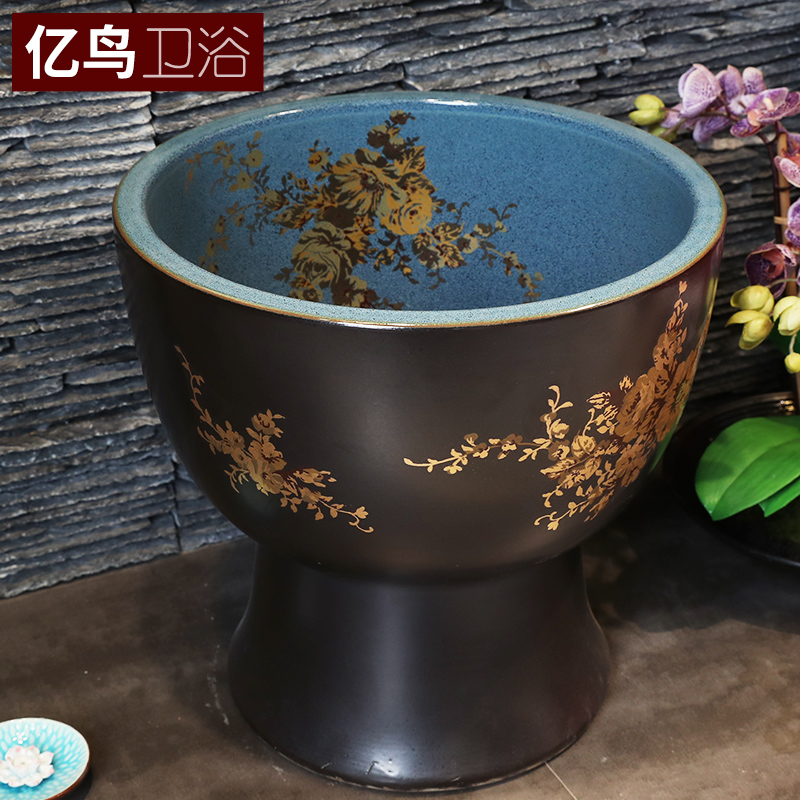 The Mop pool balcony large ceramic wash Mop pool specials Mop pool household toilet automatically launching of circular