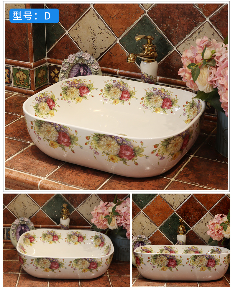 Stage basin to oval on the sink basin ceramic art basin bathroom wash basin