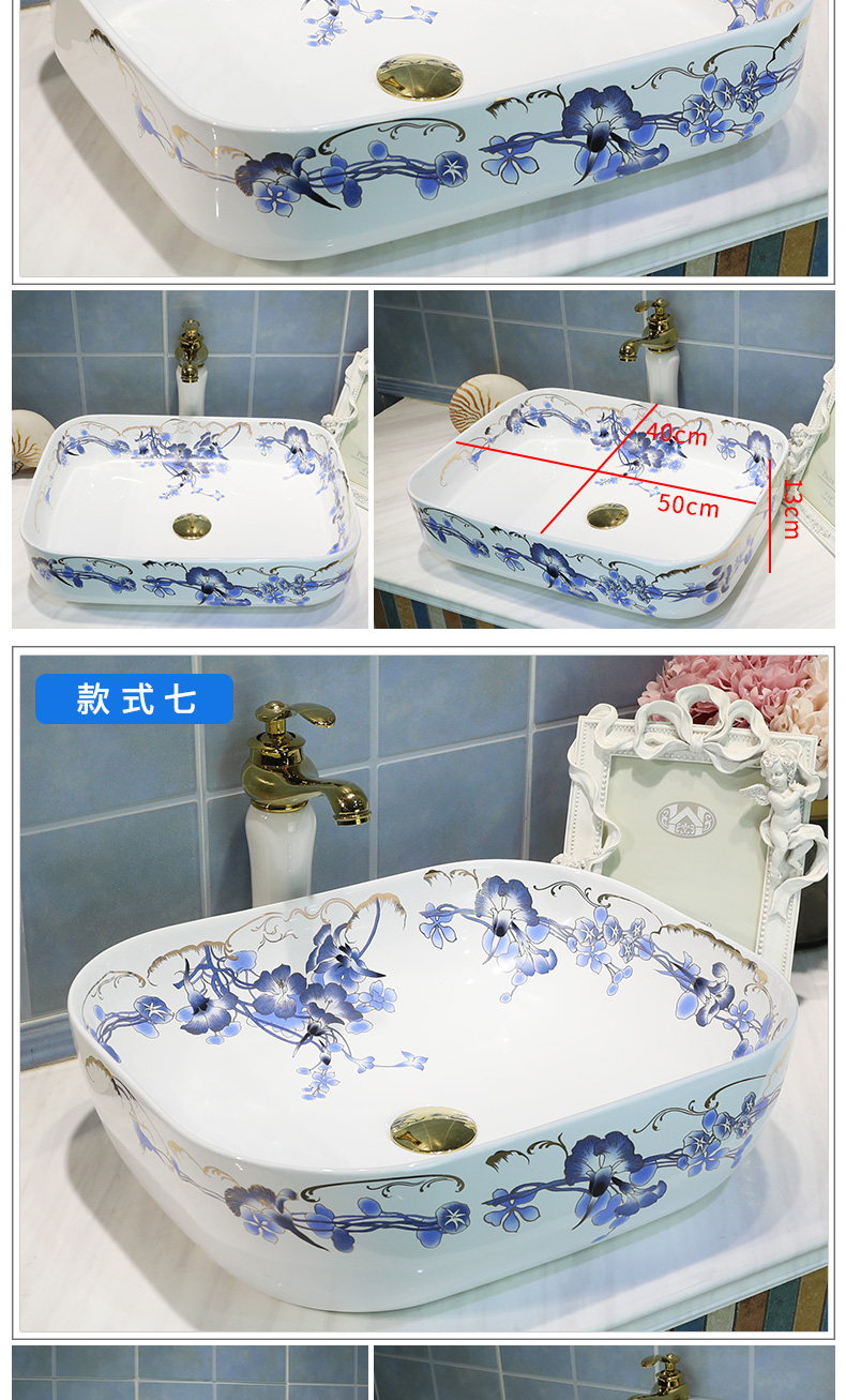 Stage basin to oval on the sink basin ceramic art basin bathroom wash basin