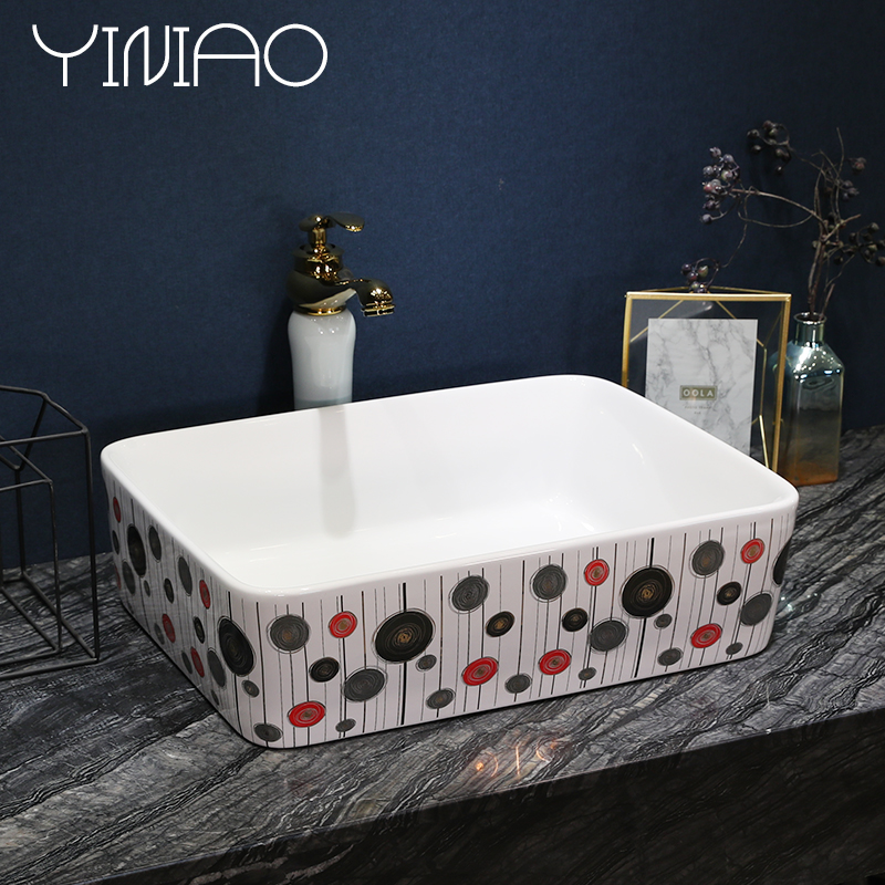 Simple fashion modern aesthetics of jingdezhen ceramic round art basin toilet lavatory basin sink