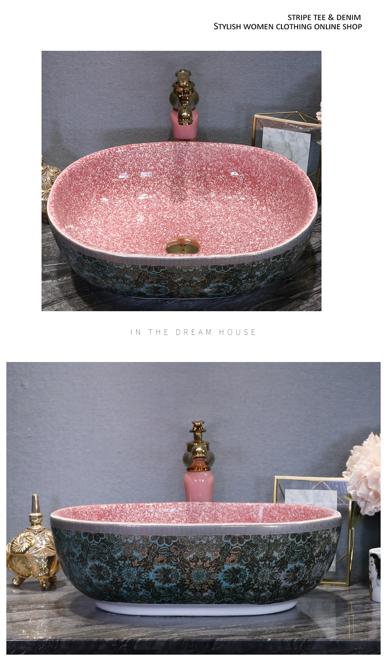 Square lavabo toilet stage basin sinks ceramic art basin round basin that wash a face with the pool that wash a face basin