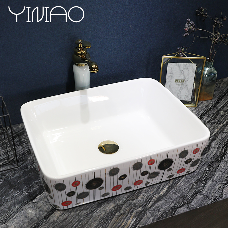 Simple fashion modern aesthetics of jingdezhen ceramic round art basin toilet lavatory basin sink